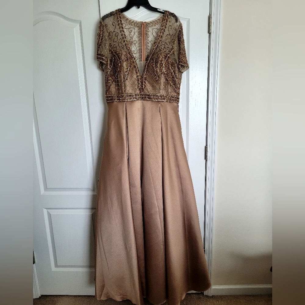 Beaded formal gown